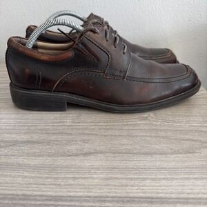 Florsheim Billings Shoes Mens 9.5 D Dress Brown Leather Square Toe 13113-200